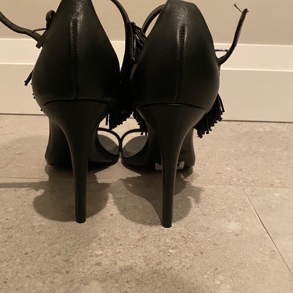 Rachel Zoe Fringe Heels size 10 NWOT - Picture 4 of 4